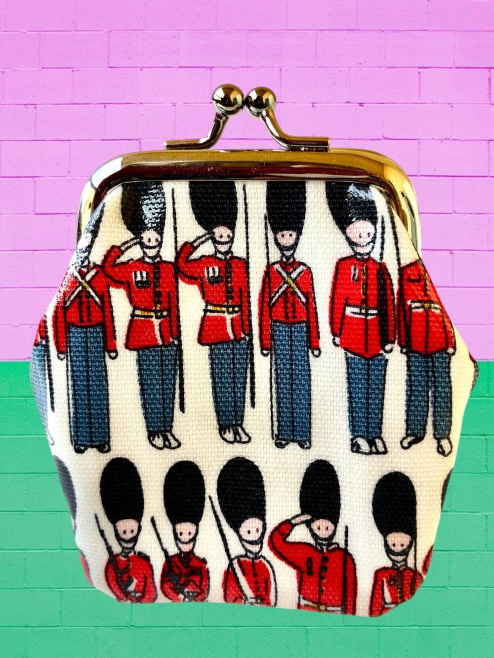 Cath Kids Kidston BRITISH SCOTS GUARD Soldier Small Coin Purse Coated Canvas